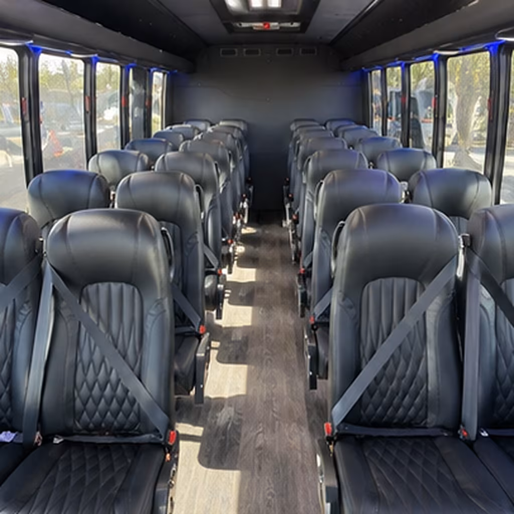 25 passenger minibus inside