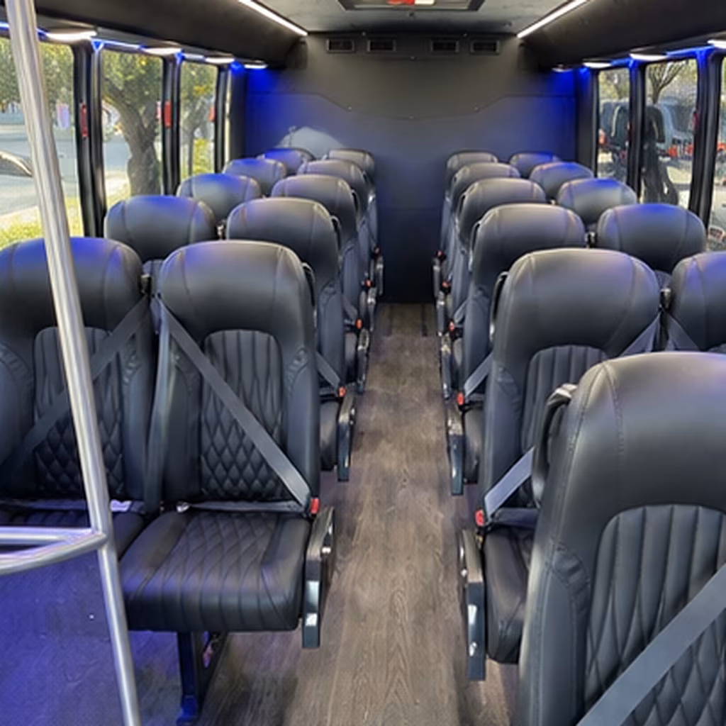 25 passenger minibus interior