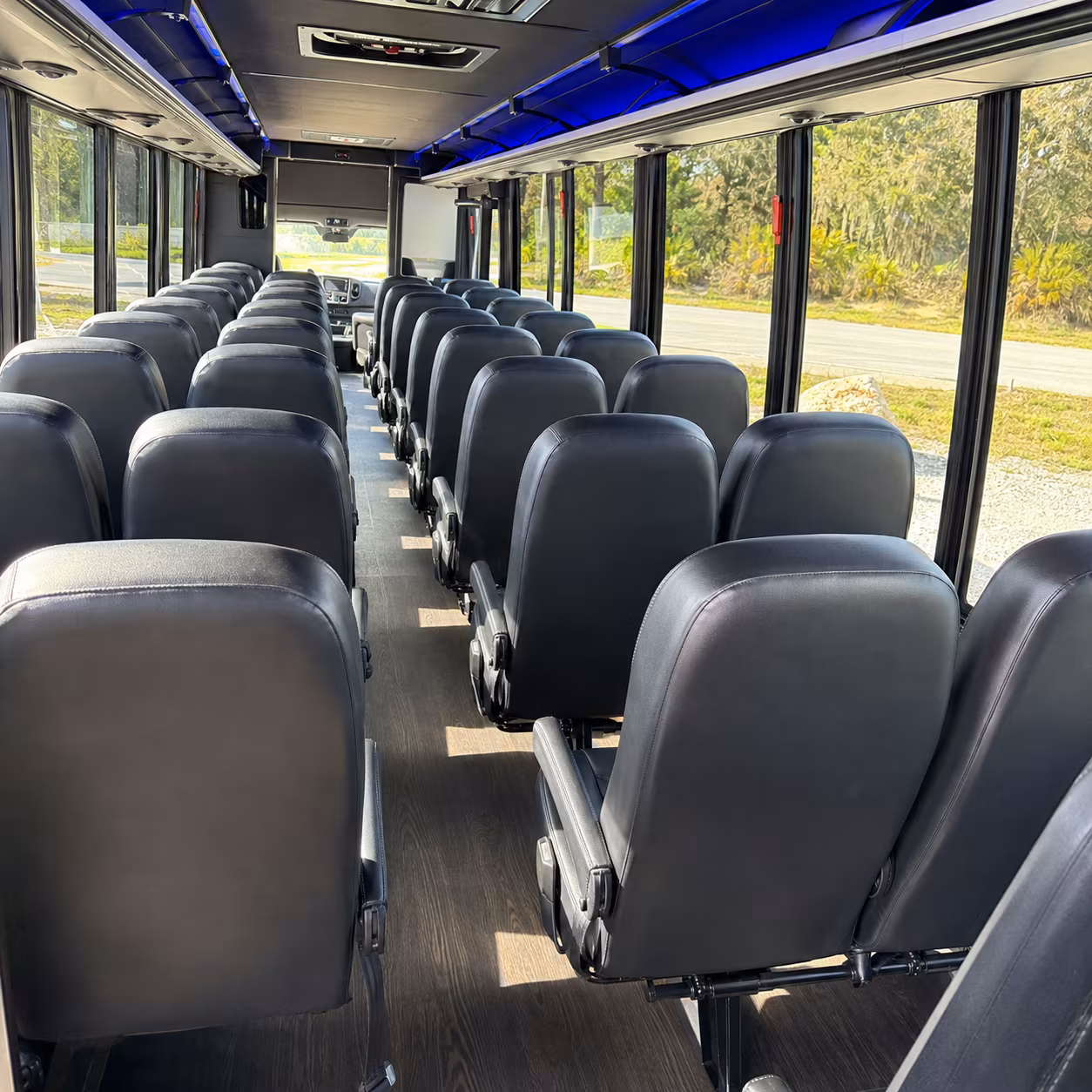 35 passenger minibus inside