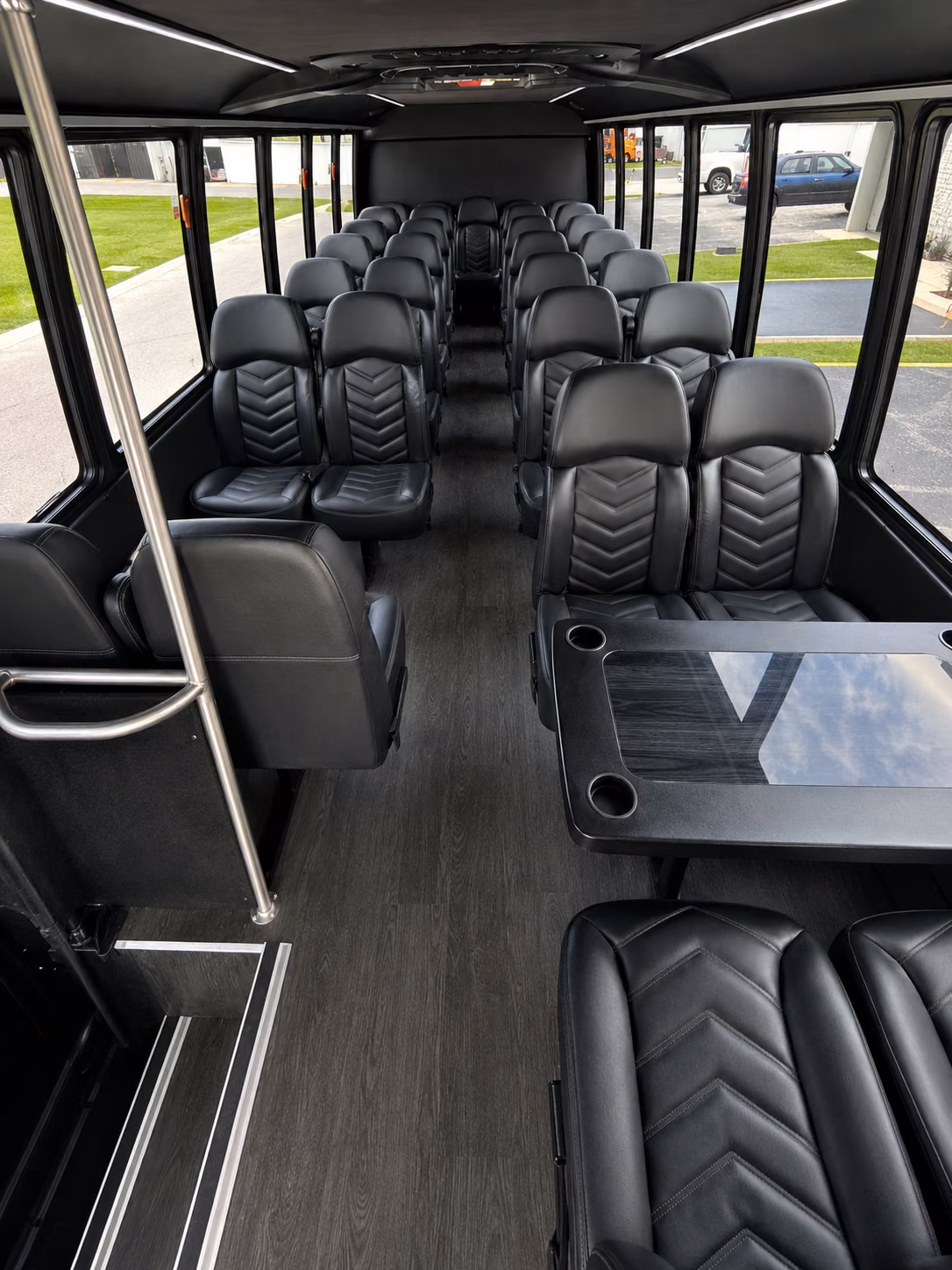 oklahoma city 18 passenger minibus interior