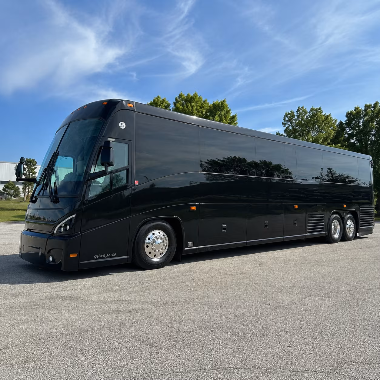 oklahoma city 47 passenger charter bus