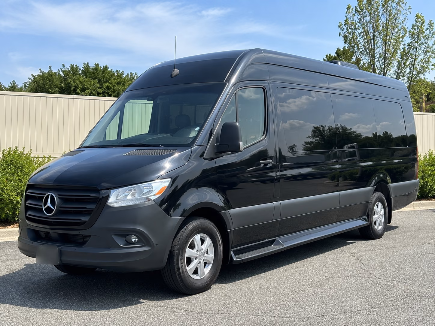 oklahoma city sprinter van with driver